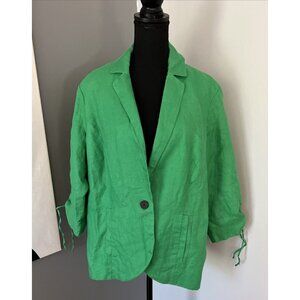Coldwater Creek Vibrant Green Blazer